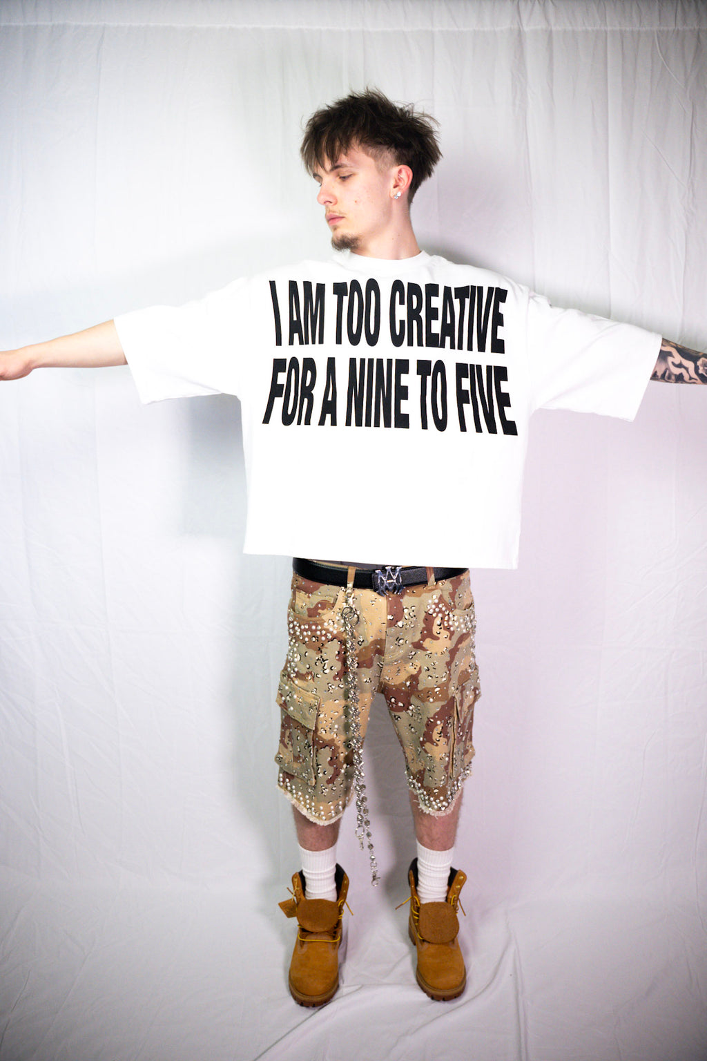 "I AM TOO CREATIVE FOR A 9-5" TEE